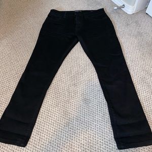 Kenneth Cole New York Slim Fit Black Jeans (30x30)